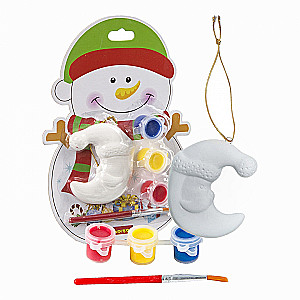 Radošais komplekts - Ziemassvētku rotājumi. Sniegavīrs uz kartes