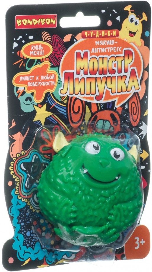 Keisčiausi minkšti antistresiniai monstrai, lipni, ausytė