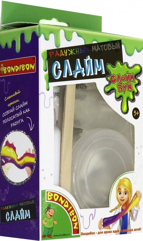 Französische Experimente. Regenbogen-matte Slime