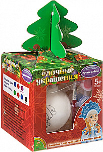 Craft Set - Christmas Ornaments. Ball with Snowman