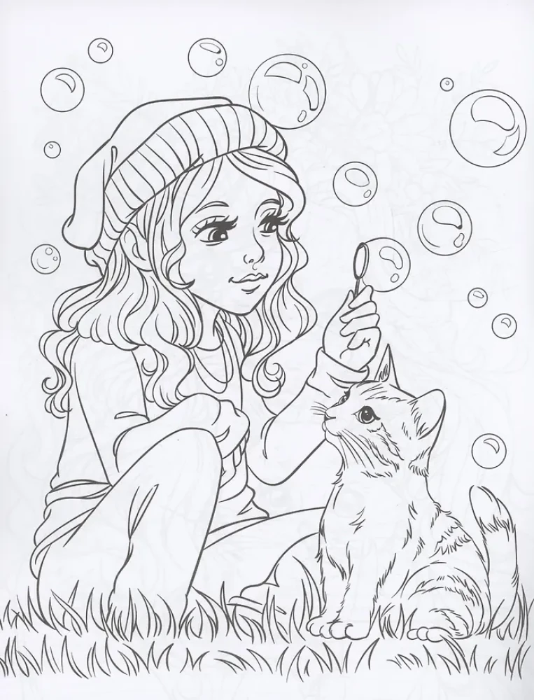 Coloring Book - Kittens and Puppies