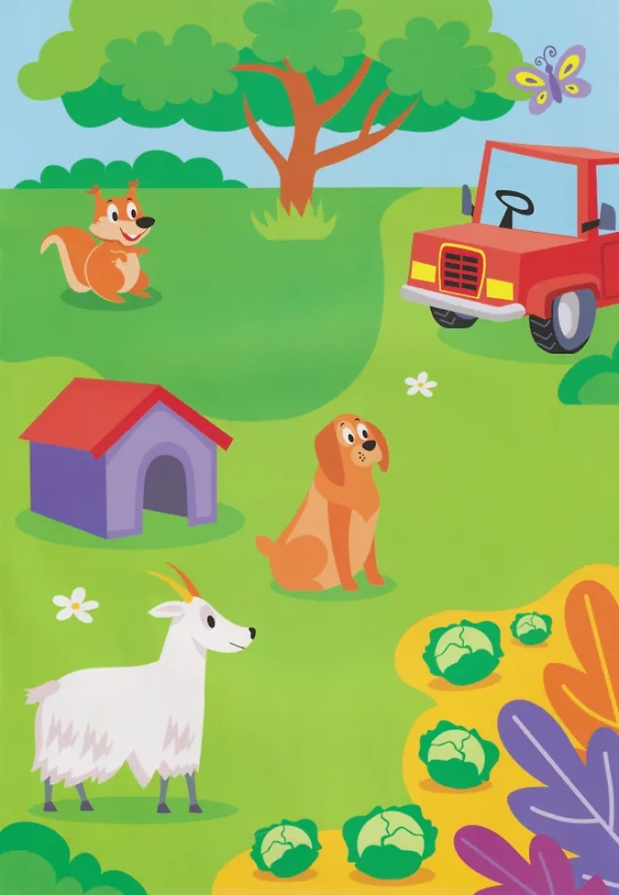 Big Circles. Mom and Baby