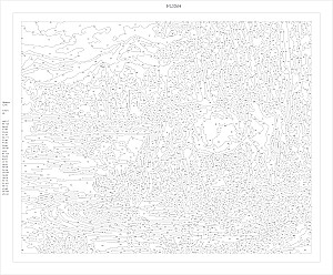 Malerei nach Zahlen - Pferd am Tränke (28 Farben)
