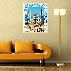 Gemälde nach Zahlen - Blaue Moschee. Istanbul (26 Farben)