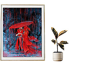 Bild nach Zahlen - Herrscher des Regens (21 Farben)