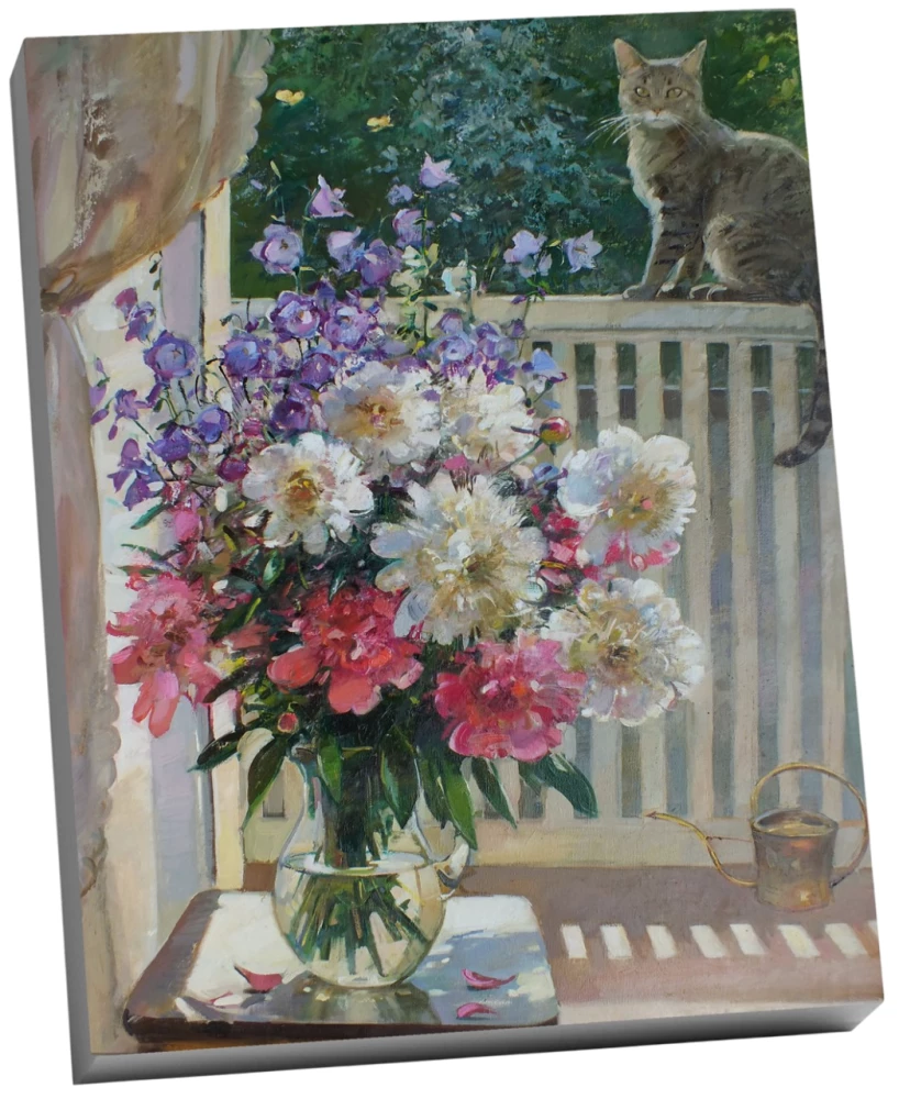 Zahlenmalerei - Auf dem Balkon (36 Farben)