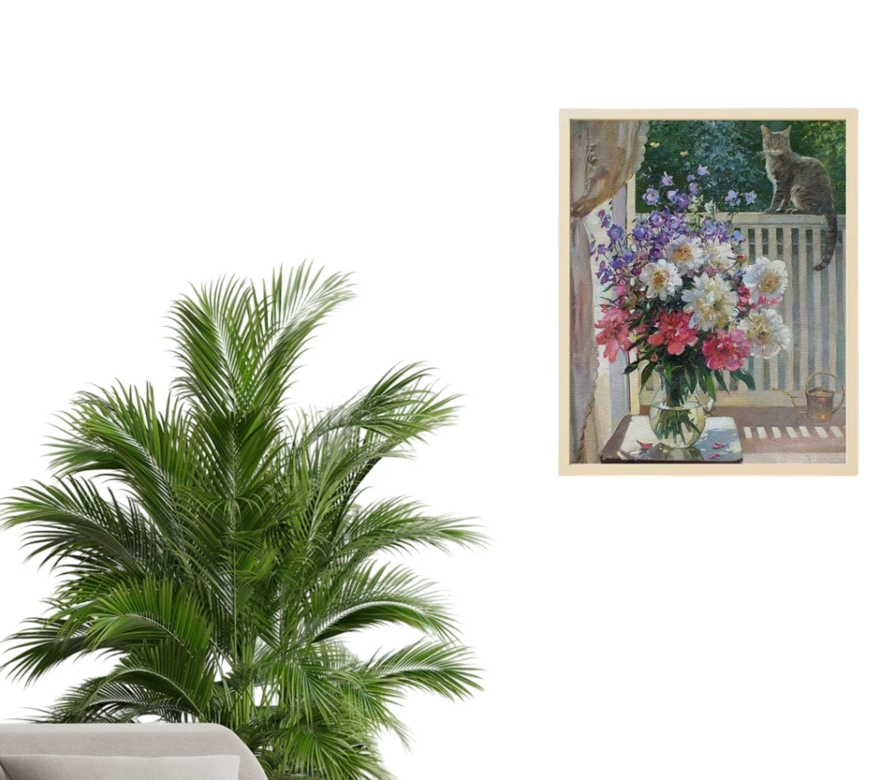 Zahlenmalerei - Auf dem Balkon (36 Farben)