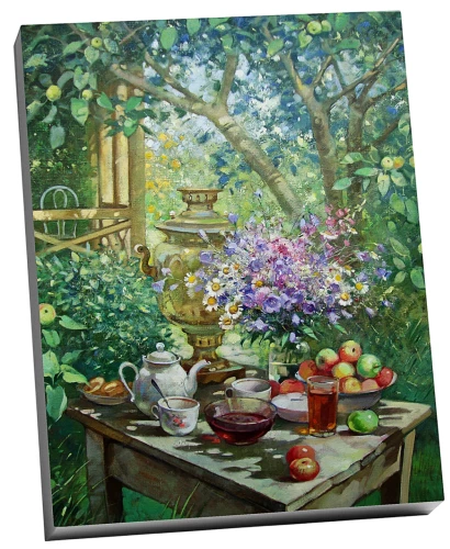 Bild nach Zahlen - Am Landhaus (24 Farben)