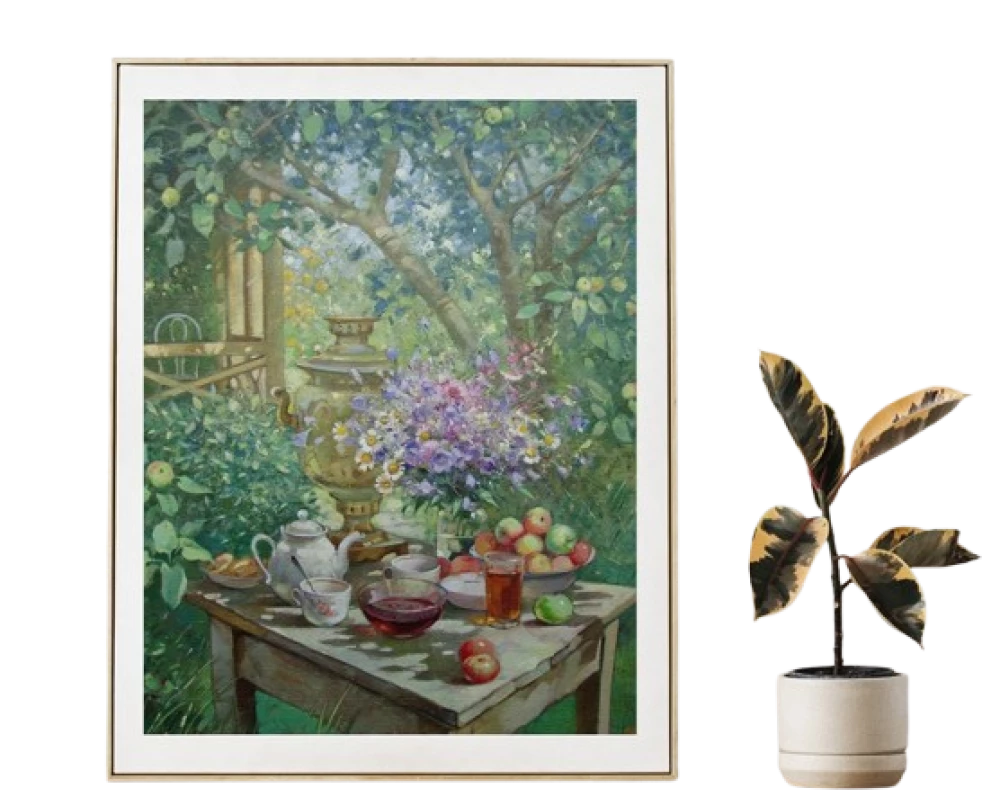 Bild nach Zahlen - Am Landhaus (24 Farben)