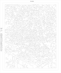 Bild nach Zahlen - Am Landhaus (24 Farben)