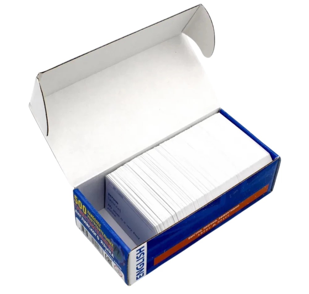 Thematic cards. 500 most common nouns in the English language