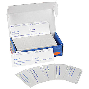 Thematic flashcards. 500 most commonly used adjectives in the English language