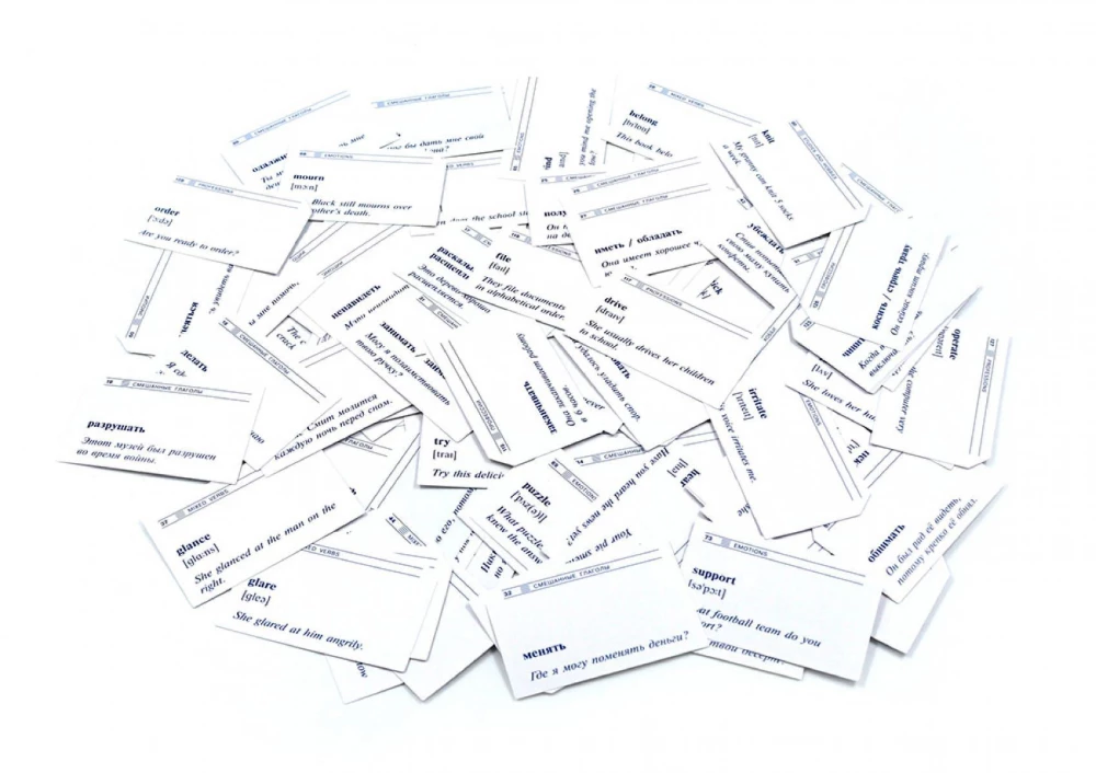 Thematic Cards. 500 Most Common Verbs in English