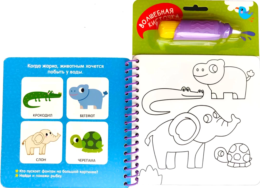 At the Zoo. Find and Color!