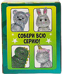 Алмазная мозаика на фигурке - Милый мишка