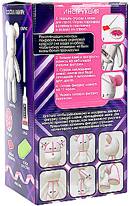 Diamantmosaik auf Figur - Bär mit Strass, rosa