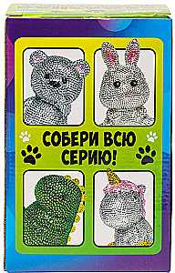 Алмазная мозаика на фигурке - Милый зайчик