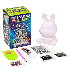 Алмазная мозаика на фигурке - Милый зайчик