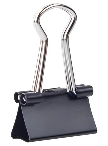 Zaciski do papieru, czarne, 15 mm