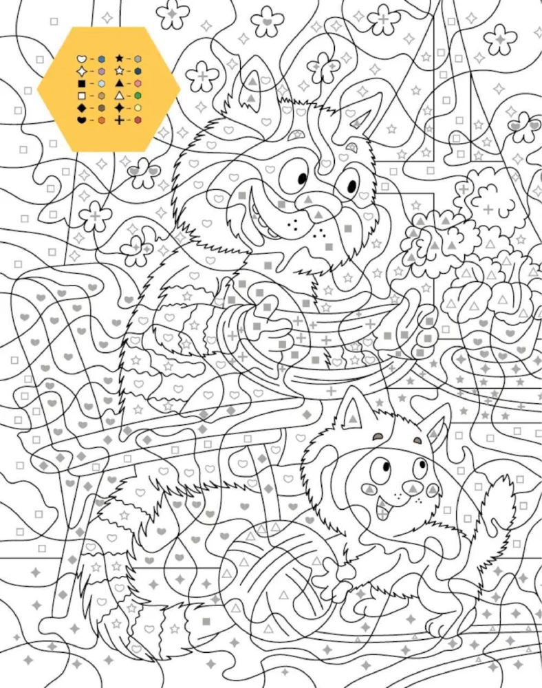 Aastaajad. Numbrite järgi värviraamat