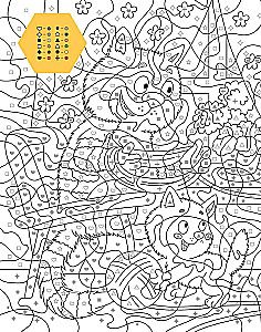 Aastaajad. Numbrite järgi värviraamat