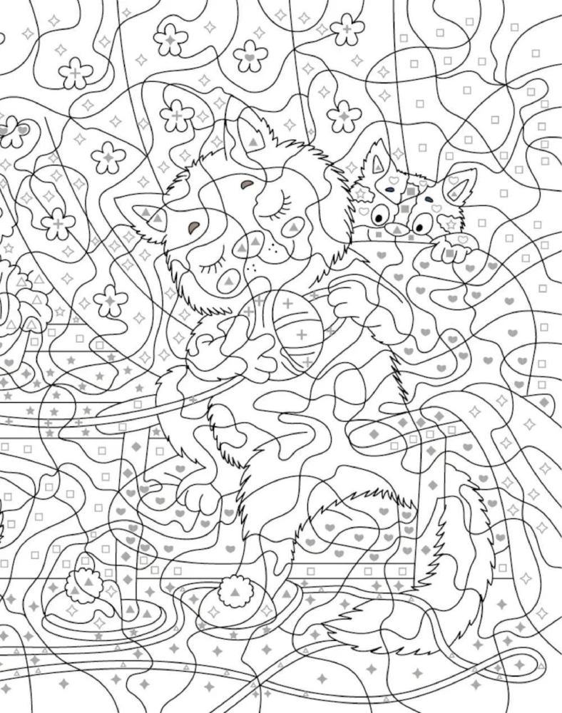 Aastaajad. Numbrite järgi värviraamat