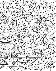 Aastaajad. Numbrite järgi värviraamat