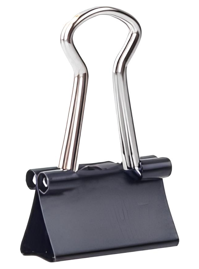 Papīra klips Deli 9542E melns 41mm