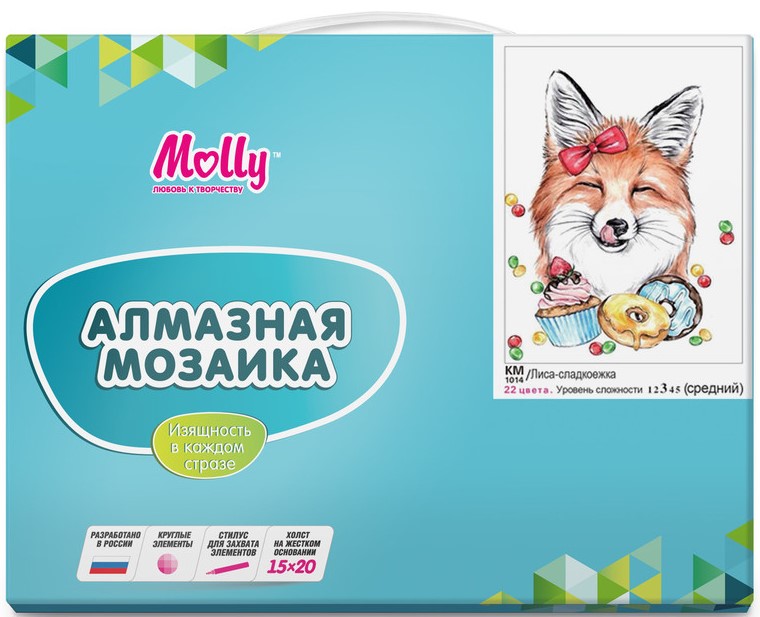 Mozaika diamentowa - Lisek łakomczuch (22 kolory)