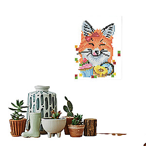 Алмазная мозаика - Лиса-сладкоежка (22 цвета)