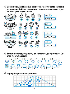Uczymy się tabliczki dodawania w szkole. Klasa 1