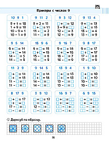 Uczymy się tabliczki dodawania w szkole. Klasa 1