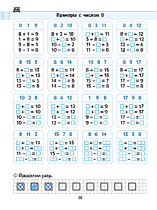 Uczymy się tabliczki dodawania w szkole. Klasa 1