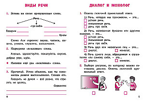 Russian Language Grade 2 Workbook for the Educational Methodology of Kanakina, Goretsky
