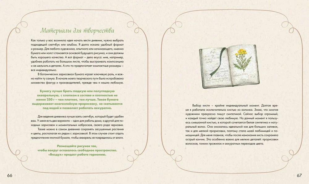 Watercolor Forest. Botanical Diary for Nature and Watercolor Lovers