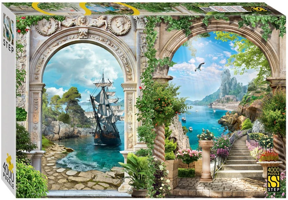 Пазл 4000 - Две арки у моря