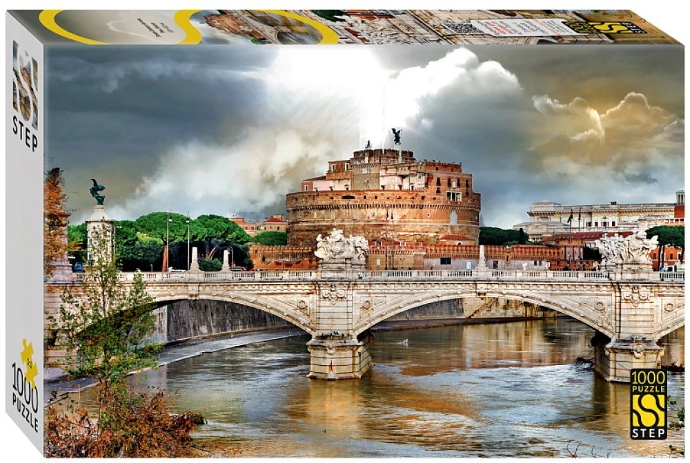 Пазл - Замок Святого Ангела, Рим, Италия, 1000 элементов