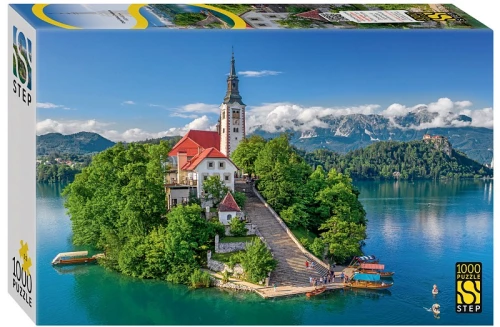 Puzzle - Jezioro Bled, Słowenia, 1000 elementów