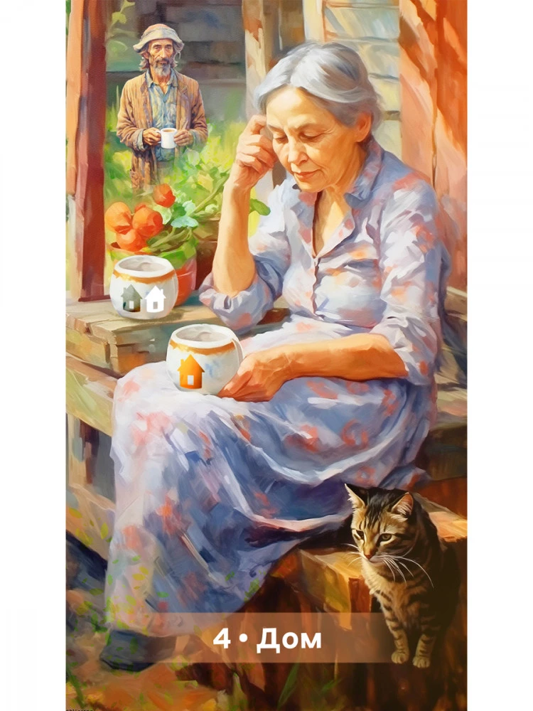 Coffee Oracle of the Petersburg Sorceress: Frau Kirchhoff (44 cards + QR instruction)