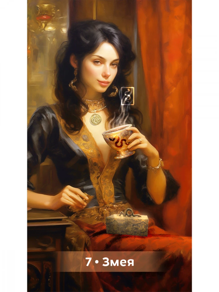 Coffee Oracle of the Petersburg Sorceress: Frau Kirchhoff (44 cards + QR instruction)