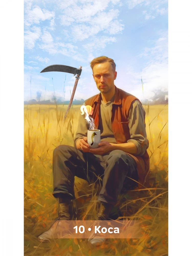 Coffee Oracle of the Petersburg Sorceress: Frau Kirchhoff (44 cards + QR instruction)