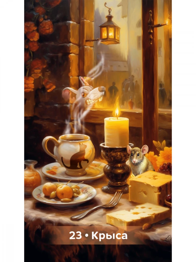 Coffee Oracle of the Petersburg Sorceress: Frau Kirchhoff (44 cards + QR instruction)