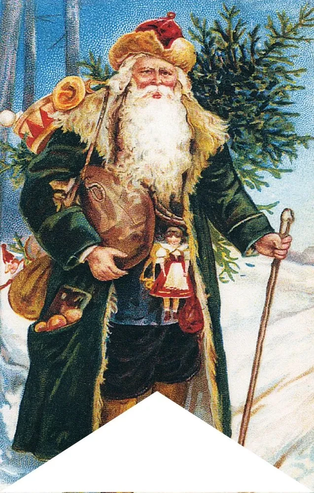 Brīnumi Ziemassvētku naktī. Jaunā gada karogu komplekts