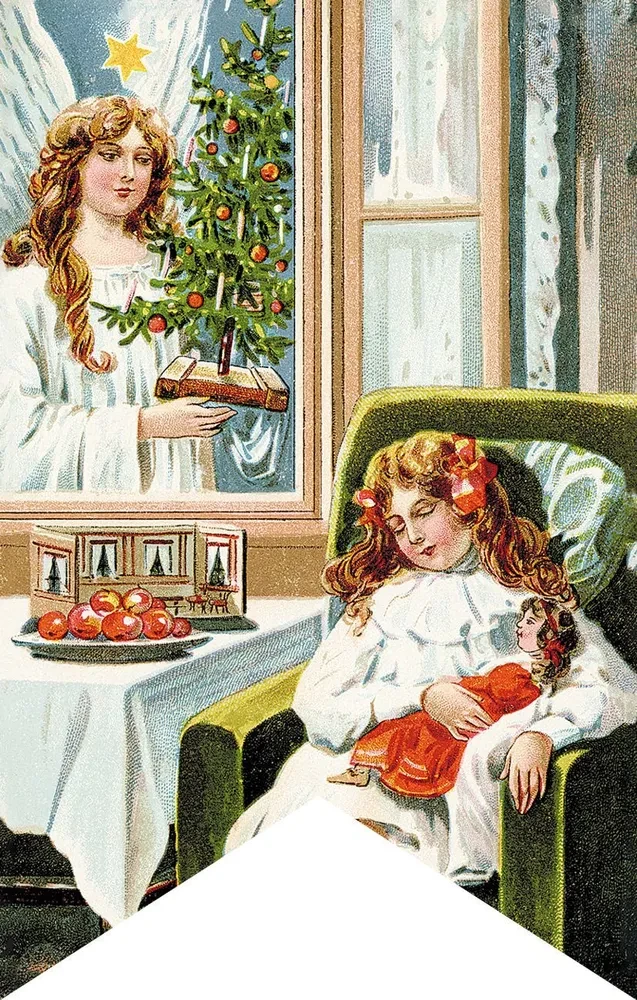 Brīnumi Ziemassvētku naktī. Jaunā gada karogu komplekts