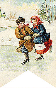 Brīnumi Ziemassvētku naktī. Jaunā gada karogu komplekts