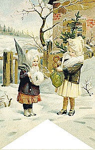 Brīnumi Ziemassvētku naktī. Jaunā gada karogu komplekts