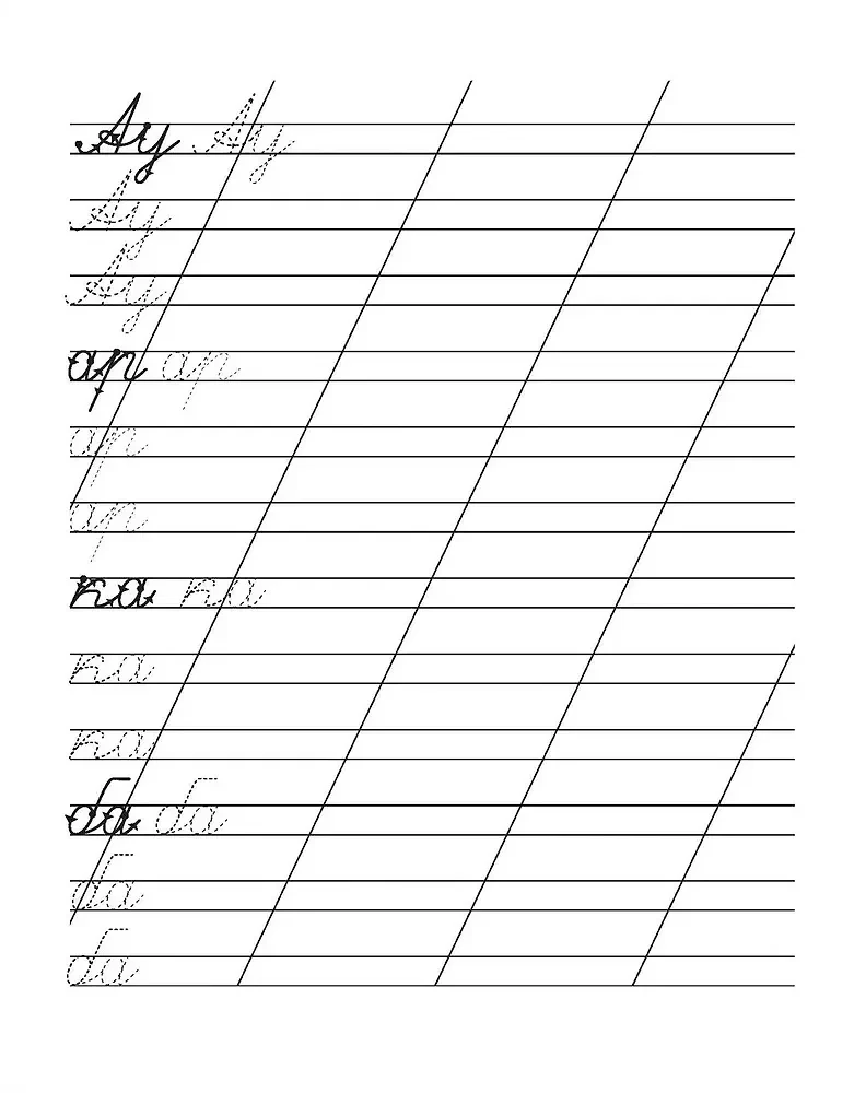 Copybooks. Workbook. Written Syllables