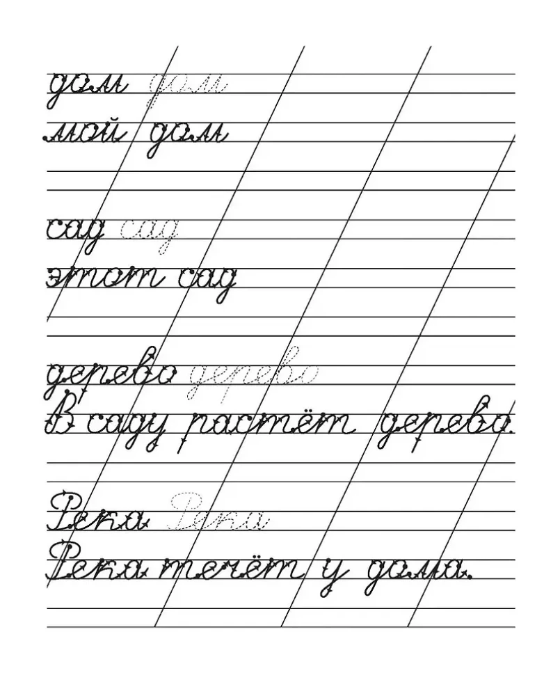 Copybooks. Workbook. Written Words