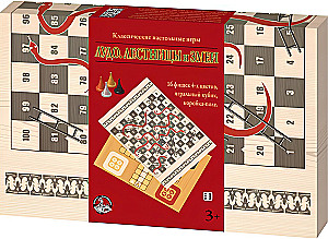 Stalo žaidimai - Ludo. Laiptai ir gyvatės