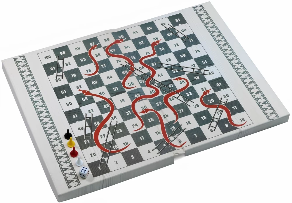 Stalo žaidimai - Ludo. Laiptai ir gyvatės